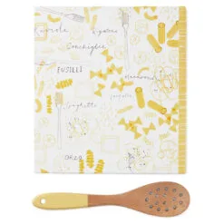 Hallmark Pasta Recipe Organizer Book With Wooden Strainer Spoon 7 Hallmark Pasta Recipe Organizer Book With Wooden Strainer Spoon -Hallmark Store PastaThemed Recipe Binder With Wood Spoon 1TOG1035 04