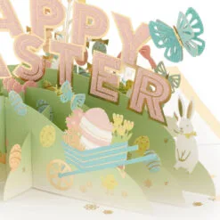 Hallmark Happy Surprises 3D Pop-Up Easter Card -Hallmark Store Pastel Eggs 3D PopUp Easter Card 1299IRC7072 04