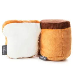 Hallmark Better Together Peanut Butter And Jelly Magnetic Plush, 5" -Hallmark Store Peanut Butter Jar and Bread With Jelly Magnetic Plush 1KID1641 03