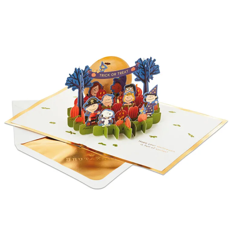 Hallmark Peanuts® Trick Or Treat 3D Pop-Up Halloween Card 2 Hallmark Peanuts® Trick Or Treat 3D Pop-Up Halloween Card - Image 2