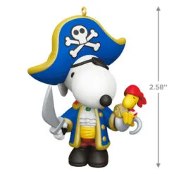 Hallmark Peanuts® Spotlight On Snoopy Pirate Snoopy Ornament -Hallmark Store Peanuts Pirate Snoopy Keepsake Ornament 1699QXR8229 03