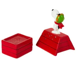 Hallmark Peanuts® Flying Ace Snoopy Stacked Salt And Pepper Shakers, Set Of 2 -Hallmark Store Peanuts Snoopy Doghouse Salt and Pepper Shakers 1PAJ3529 03