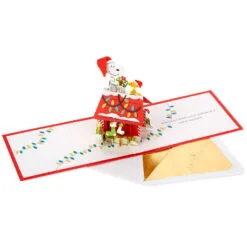 Hallmark Peanuts® Snoopy Joy To The World 3D Pop-Up Christmas Card -Hallmark Store Peanuts Snoopy and Woodstock 3D PopUp Christmas Card 1499IXC8994 03