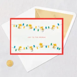 Hallmark Peanuts® Snoopy Joy To The World 3D Pop-Up Christmas Card -Hallmark Store Peanuts Snoopy and Woodstock 3D PopUp Christmas Card 1499IXC8994 05