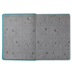 Hallmark Peanuts® Snoopy And Woodstock Faux Leather Notebook 9 Hallmark Peanuts® Snoopy And Woodstock Faux Leather Notebook -Hallmark Store Peanuts Snoopy and Woodstock Etched Blue Notebook 1HWJ7053 03