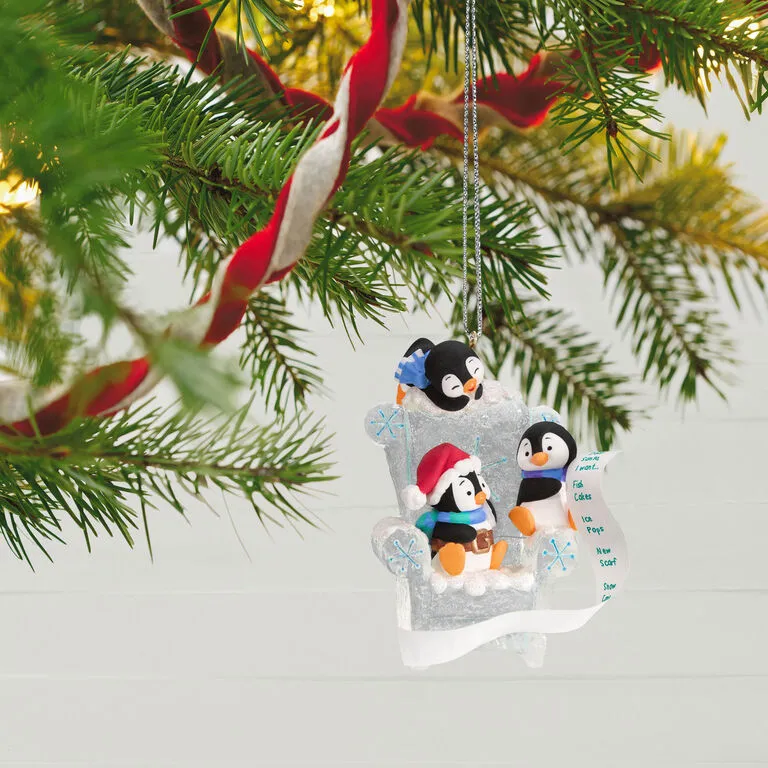 Hallmark Long Letter To Santa Penguin Ornament 2 Hallmark Long Letter To Santa Penguin Ornament - Image 2