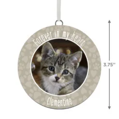Hallmark Pet Memorial Personalized Text And Photo Ceramic Ornament -Hallmark Store Pet Memorial Personalized Round Ceramic Ornament 1999QHE1711B32 03