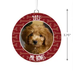 Hallmark Pet Personalized Text And Photo Ceramic Ornament -Hallmark Store Pet Personalized Round Ceramic Ornament 1999QHE1711B20 03