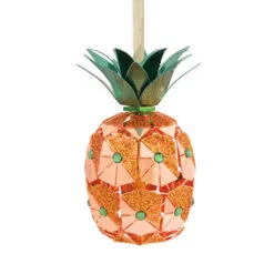Pineapple Premium Metal Hallmark Ornament -Hallmark Store Pineapple Metal Christmas Ornament 1HDL2146 04