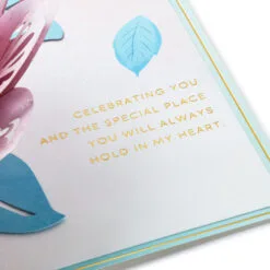 Hallmark The Special Place You Will Always Hold In My Heart Love Card 12 Hallmark The Special Place You Will Always Hold In My Heart Love Card -Hallmark Store Pink Lotus Flower 3D PopUp Love Card for Her 1299LAD2887 04