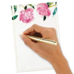Hallmark Pink Peonies Stationery Set, Box Of 20 -Hallmark Store Pink Peonies Stationery Set 1499STN1137 04
