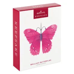 Hallmark Brilliant Butterflies Ornament -Hallmark Store Pink and Purple Butterfly Keepsake Ornament 1799QXR8077 04