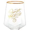 Hallmark Pinot Problem Geometric Stemless Wine Glass, 19 Oz.