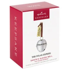 Hallmark The Polar Express™ Santa's Sleigh Bell 2023 Metal Ornament -Hallmark Store Polar Express Sleigh Bell Keepsake Ornament 1799QXI6069 04
