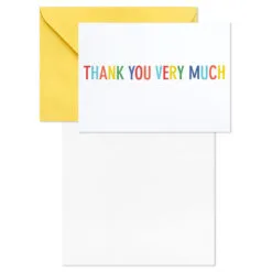 Hallmark Primary Colors Assorted Blank Thank-You Notes, Pack Of 48 -Hallmark Store Primary Colors Blank ThankYou Notes Assortment Pack 5STZ1057 03