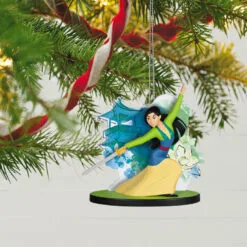 Hallmark Disney Mulan 25th Anniversary Heart Of A Warrior Ornament -Hallmark Store Princess Mulan With Sword Keepsake Ornament 1999QXD6679 02