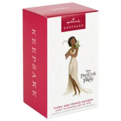 Hallmark Disney The Princess And The Frog Tiana And Prince Naveen Ornament -Hallmark Store Princess Tiana and the Frog Keepsake Ornament 1999QXD6687 04