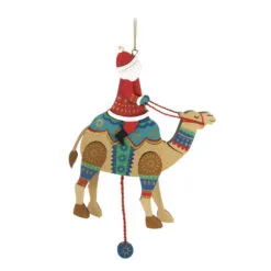 Hallmark Pull-String Camel With Santa Wood Ornament 11 Hallmark Pull-String Camel With Santa Wood Ornament -Hallmark Store PullString Camel With Santa Keepsake Ornament 2499QGO2977 06