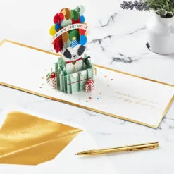 Hallmark It's Your Day Puppy In Present 3D Pop-Up Birthday Card 13 Hallmark It's Your Day Puppy In Present 3D Pop-Up Birthday Card -Hallmark Store Puppy in a Present 3D PopUp Birthday Card 1299LAD2883 06