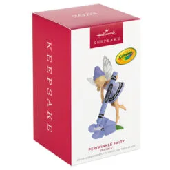Hallmark Crayola® Periwinkle Fairy Ornament -Hallmark Store Purple Fairy With Crayola Crayon Keepsake Ornament 1899QXI7337 04