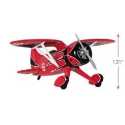 Hallmark Sky's The Limit Bulldog Racer Ornament 8 Hallmark Sky's The Limit Bulldog Racer Ornament -Hallmark Store Red Black White Airplane Keepsake Ornament 1999QXR8169 03