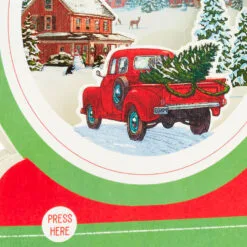 Hallmark Red Truck Snow Globe Musical 3D Pop-Up Christmas Card With Motion 13 Hallmark Red Truck Snow Globe Musical 3D Pop-Up Christmas Card With Motion -Hallmark Store Red Truck Snowglobe 3D PopUp Music Motion Christmas Card 1299XOD9992 05
