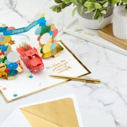 Hallmark Celebrating You Red Truck And Banner 3D Pop-Up Birthday Card -Hallmark Store Red Truck and Banner 3D PopUp Birthday Card 1299LAD2896 08