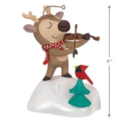 Hallmark Festive Fiddler Musical Ornament -Hallmark Store Reindeer Playing Violin Musical Keepsake Ornament 2199QGO2937 03