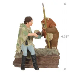 Hallmark Star Wars: Return Of The Jedi™ A Curious Encounter On Endor™ Ornament -Hallmark Store Return of the Jedi Wicket Ewok Keepsake Ornament 2699QXI7097 03