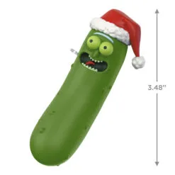 Hallmark Rick And Morty Merry Rickmas! Ornament -Hallmark Store Rick and Morty Pickle Keepsake Ornament 1799QXI6087 03