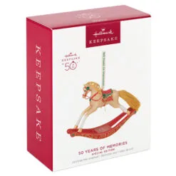Hallmark 50 Years Of Memories Rocking Horse Special Edition Porcelain Ornament 9 Hallmark 50 Years Of Memories Rocking Horse Special Edition Porcelain Ornament -Hallmark Store Rocking Horse 50 Years Keepsake Ornament 2599QGO2507 04