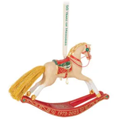 Hallmark 50 Years Of Memories Rocking Horse Special Edition Porcelain Ornament 11 Hallmark 50 Years Of Memories Rocking Horse Special Edition Porcelain Ornament -Hallmark Store Rocking Horse 50 Years Keepsake Ornament 2599QGO2507 06
