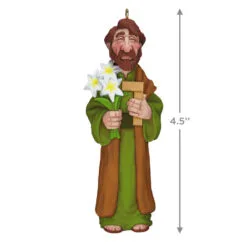 Hallmark Saint Joseph Ornament 8 Hallmark Saint Joseph Ornament -Hallmark Store Saint Joseph Holding Lilies Keepsake Ornament 1799QGO2757 03