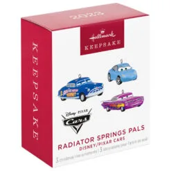 Hallmark Mini Disney/Pixar Cars Radiator Springs Pals Ornaments, Set Of 3 -Hallmark Store Sally Doc Hudson Ramone Cars Keepsake Ornaments 2999QXM9297 06