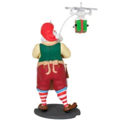 Hallmark Toymaker Santa Ornament -Hallmark Store Santa With Drone Keepsake Ornament 1999QXR8047 06