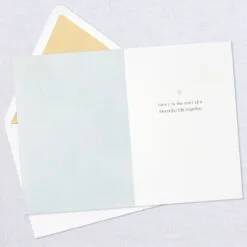 Hallmark Happily Ever After Quilled Paper Handmade Wedding Card -Hallmark Store Script Letters Quilled Paper Handmade Wedding Card 1299LAD9615 03