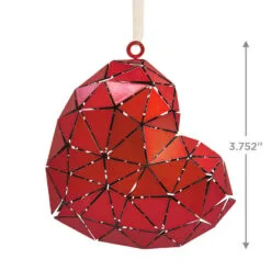 Signature Heart Metal Hallmark Ornament -Hallmark Store Signature Heart Metal Christmas Ornament 1HDL2172 03