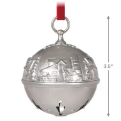Hallmark Ring In The Season Metal Bell Ornament -Hallmark Store Silver Jingle Bell Keepsake Ornament 2699QXR8139 03