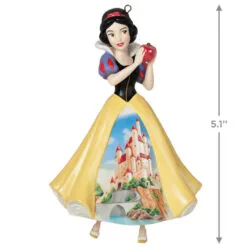 Hallmark Disney Princess Celebration Snow White Porcelain Ornament -Hallmark Store Snow White With Castle Dress Keepsake Ornament 2999QXR8189 03