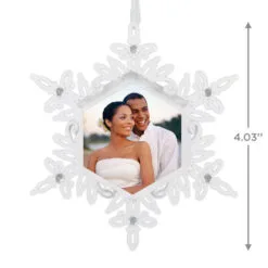 Hallmark Sparkling Snowflake Photo Personalized Metal Ornament -Hallmark Store Snowflake Photo Personalized Keepsake Ornament 2499QHE2012B2 03