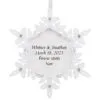 Hallmark Sparkling Snowflake Text Personalized Metal Ornament