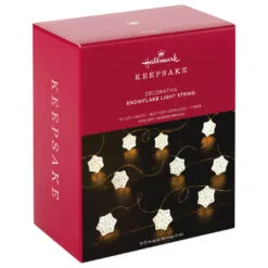 Hallmark Snowflake 10-Light Christmas String Lights, 10' -Hallmark Store Snowflakes Keepsake Christmas Light String 1QSB6297 04
