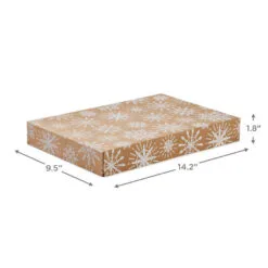 Hallmark Snowflakes And Stripes 12-Pack Designed Brown Shirt Boxes -Hallmark Store Snowflakes and Stripes 12Pack Designed Shirt Boxes 5XBC1123 03
