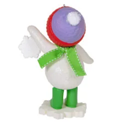 Hallmark Sweet Snowman 2023 Ornament -Hallmark Store Snowman With Snowflake Ornament Keepsake Ornament 3999QGO2777 06