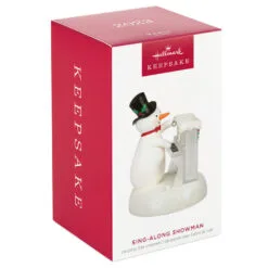 Hallmark Sing-Along Showman Snowman Musical Ornament 9 Hallmark Sing-Along Showman Snowman Musical Ornament -Hallmark Store Snowman at Piano Musical Keepsake Ornament 2099QGO2637 04