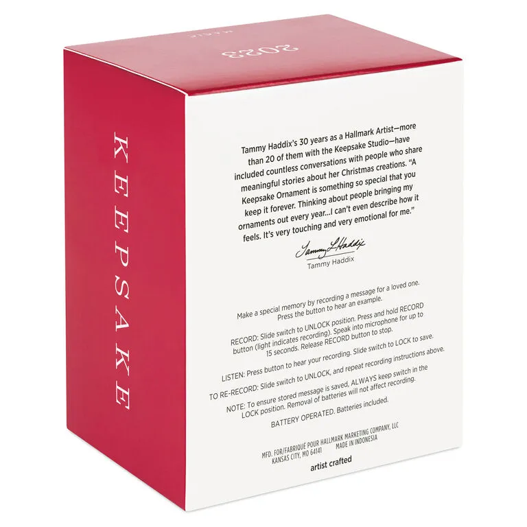 Hallmark Smiles Across The Miles 2023 Recordable Sound Ornament 5 Hallmark Smiles Across The Miles 2023 Recordable Sound Ornament - Image 5