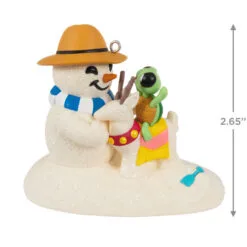 Hallmark Sandal The Snowman Ornament -Hallmark Store Snowman on Beach Keepsake Ornament 1799QXR8097 03
