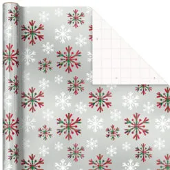 Hallmark Snow Merry 3-Pack Foil Christmas Wrapping Paper Assortment, 60 Sq. Ft. 11 Hallmark Snow Merry 3-Pack Foil Christmas Wrapping Paper Assortment, 60 Sq. Ft. -Hallmark Store Snowmen and Plaid Foil Christmas Wrapping Paper 5JXW1061 05