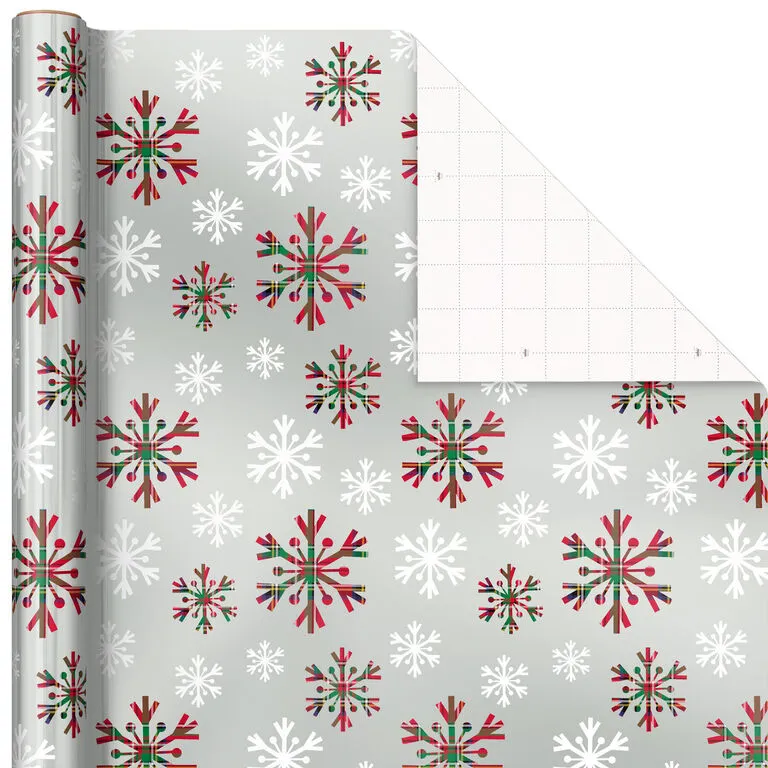 Hallmark Snow Merry 3-Pack Foil Christmas Wrapping Paper Assortment, 60 Sq. Ft. 5 Hallmark Snow Merry 3-Pack Foil Christmas Wrapping Paper Assortment, 60 Sq. Ft. - Image 5