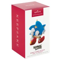 Hallmark Sonic The Hedgehog Sonic's Spin Attack Ornament 9 Hallmark Sonic The Hedgehog Sonic's Spin Attack Ornament -Hallmark Store Sonic the Hedgehog Keepsake Ornament 1899QXI6329 04